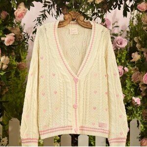 Taylor Swift Lover Album Cardigan Limited Edition Hearts Size M/L
